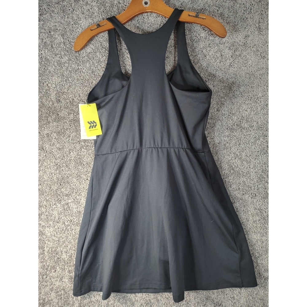 Women Knit High Neck Halter Active Dress - All In Motion Black Medium - Picture 3 of 4